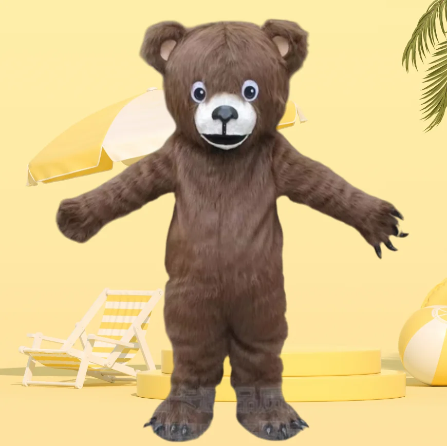 Plush Brown Bear Mascot Costume Adult Fancy Fursuit Halloween Carnival Cosplay Party Props Accessories
Plush Brown Bear Mascot Costume Adult Fancy Fursuit Halloween Carnival Cosplay Party Props Accessories