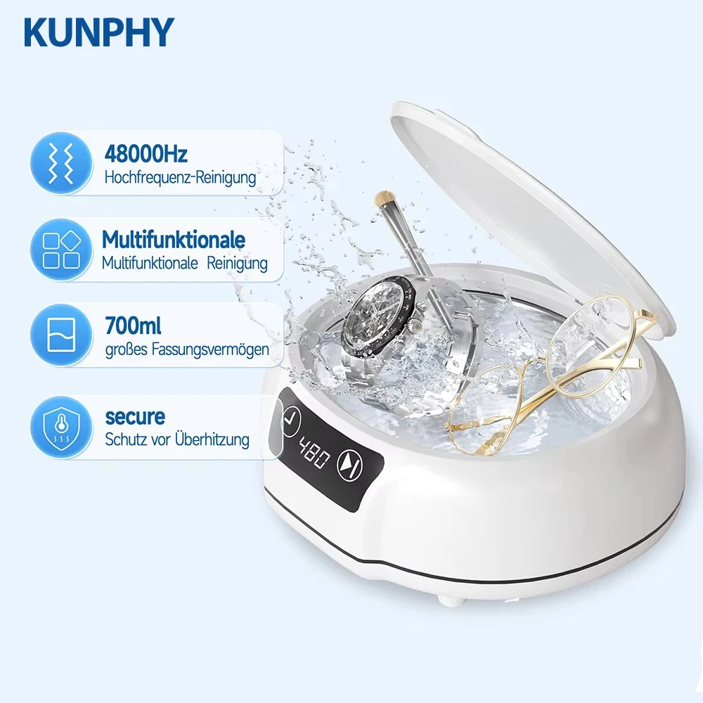 700ML Ultrasonic Cleaner ltrasound Glasses Jewelry Cleaner Kit 48KHZ High Frequency Ultrasonic Washing Bath For Glasses False
700ML Ultrasonic Cleaner ltrasound Glasses Jewelry Cleaner Kit 48KHZ High Frequency Ultrasonic Washing Bath For Glasses False