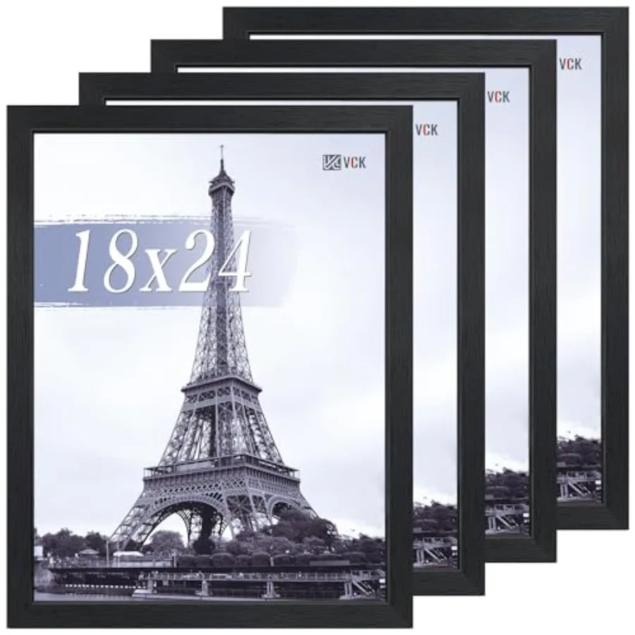 Poster Frame Set of 4 - Gallery-Quality Wood Picture Frames 1.1-Inch Wide Border Polished Plexiglass Vertical or Horizontal Wal
Poster Frame Set of 4 - Gallery-Quality Wood Picture Frames 1.1-Inch Wide Border Polished Plexiglass Vertical or Horizontal Wal