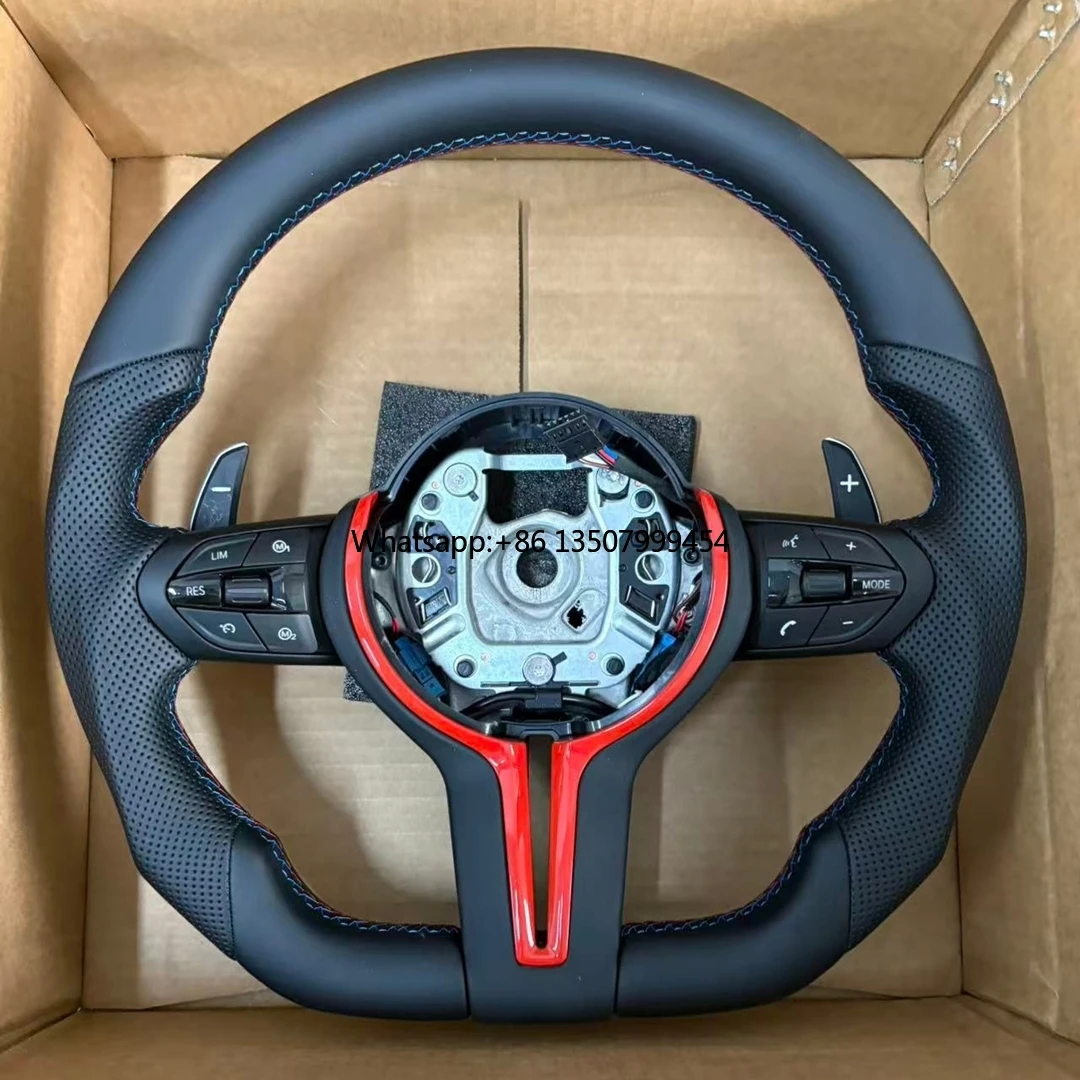 M Steering Wheel for BMW for F20 F22 F45 F30 F10 F35 F32 X1 F48 X2 X3 F25 X4 F26 X5 F15 X6 F16 E71 E90 Leather Steering Wheel
M Steering Wheel for BMW for F20 F22 F45 F30 F10 F35 F32 X1 F48 X2 X3 F25 X4 F26 X5 F15 X6 F16 E71 E90 Leather Steering Wheel