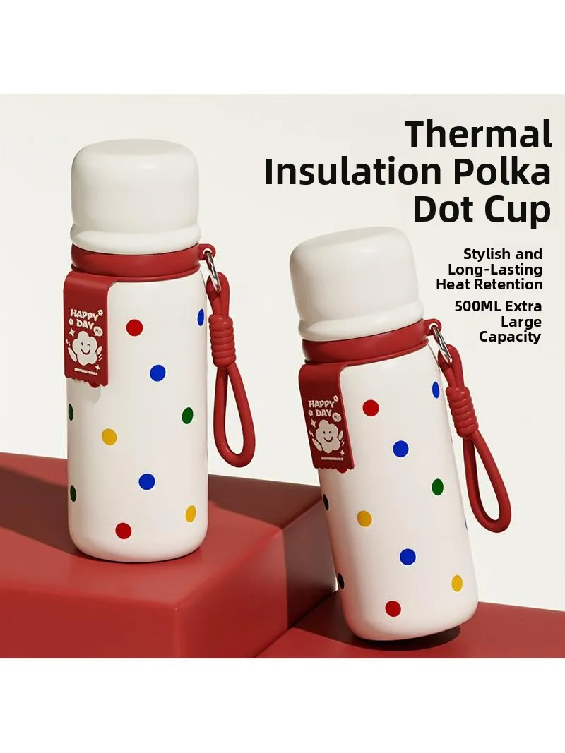 Polka Dot Insulated Cup Cute Straw Cup for Girls Students School Specialty Stainless Steel 316 Water Bottle Children's Cup
Polka Dot Insulated Cup Cute Straw Cup for Girls Students School Specialty Stainless Steel 316 Water Bottle Children's Cup