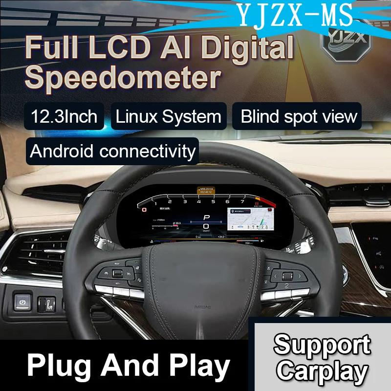 Цифровая приборная панель MS для Cadillac XT6 2020-2024, 12,3-дюймовый ЖК-дисплей с CarPlay, Android Auto и GPS-навигацией
Цифровая приборная панель MS для Cadillac XT6 2020-2024, 12,3-дюймовый ЖК-дисплей с CarPlay, Android Auto и GPS-навигацией