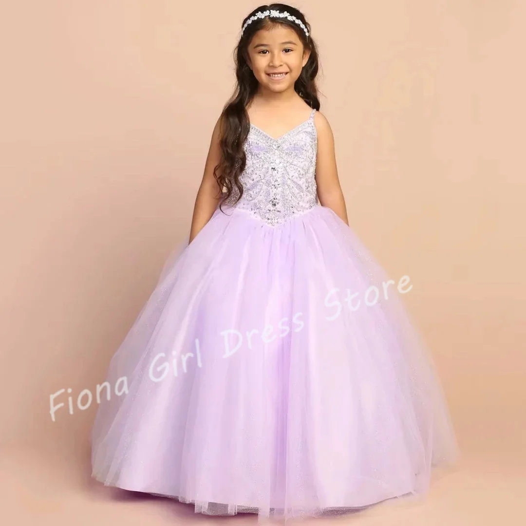 Customized Lavender Flower Girl Dress For Wedding Crystal Tulle With Bow Elegant Princess First Communion Birthday Party Gown
Customized Lavender Flower Girl Dress For Wedding Crystal Tulle With Bow Elegant Princess First Communion Birthday Party Gown
