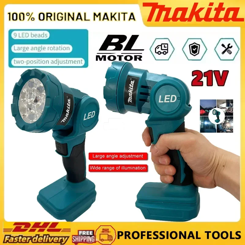 Makita Indoor Outdoors Cordless LED Work Light Rechargeable Flashlight 18V Battery Power Tools Night Searchlight Tool
Makita Indoor Outdoors Cordless LED Work Light Rechargeable Flashlight 18V Battery Power Tools Night Searchlight Tool
