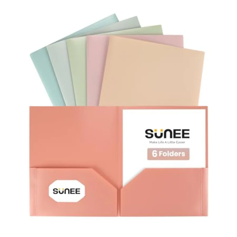 Folders with Pockets 6 Pack, Vintage Colors,Plastic Folders with Pocket, Poly Folder for Documents Letter Size, 2 Pocket Folder
Folders with Pockets 6 Pack, Vintage Colors,Plastic Folders with Pocket, Poly Folder for Documents Letter Size, 2 Pocket Folder