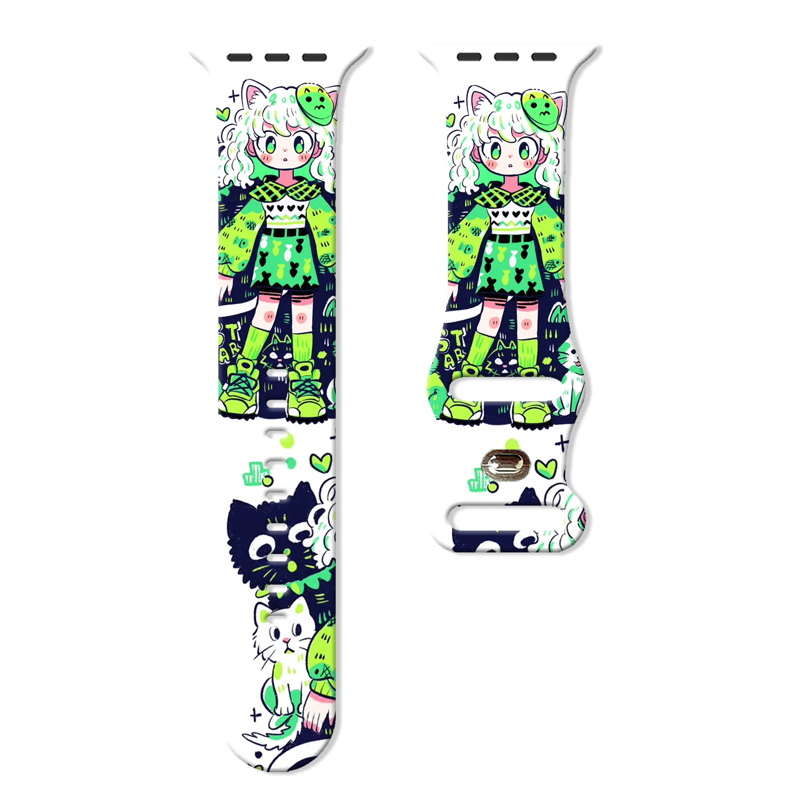 Kawaii girl printed watch strap for Apple Watch 11 10 9 8 7 Silicone Band Replaceable Bracelet for iWatch 46mm 44mm 42mm 41mm
Kawaii girl printed watch strap for Apple Watch 11 10 9 8 7 Silicone Band Replaceable Bracelet for iWatch 46mm 44mm 42mm 41mm