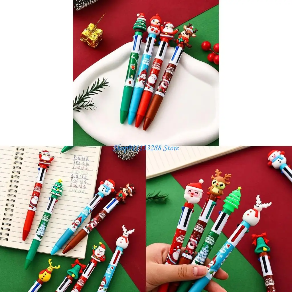 G88D 10Pcs Christmas Multicolor Ballpoint Pen 4-Color-in-1 Ballpoint Pen for Office
G88D 10Pcs Christmas Multicolor Ballpoint Pen 4-Color-in-1 Ballpoint Pen for Office