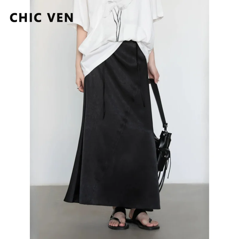 CHIC VEN New Fashion Women Skirts High Waist Black Loose Casual A-line Female Half Long Drape Skirt Summer 2026 Clothes
CHIC VEN New Fashion Women Skirts High Waist Black Loose Casual A-line Female Half Long Drape Skirt Summer 2026 Clothes