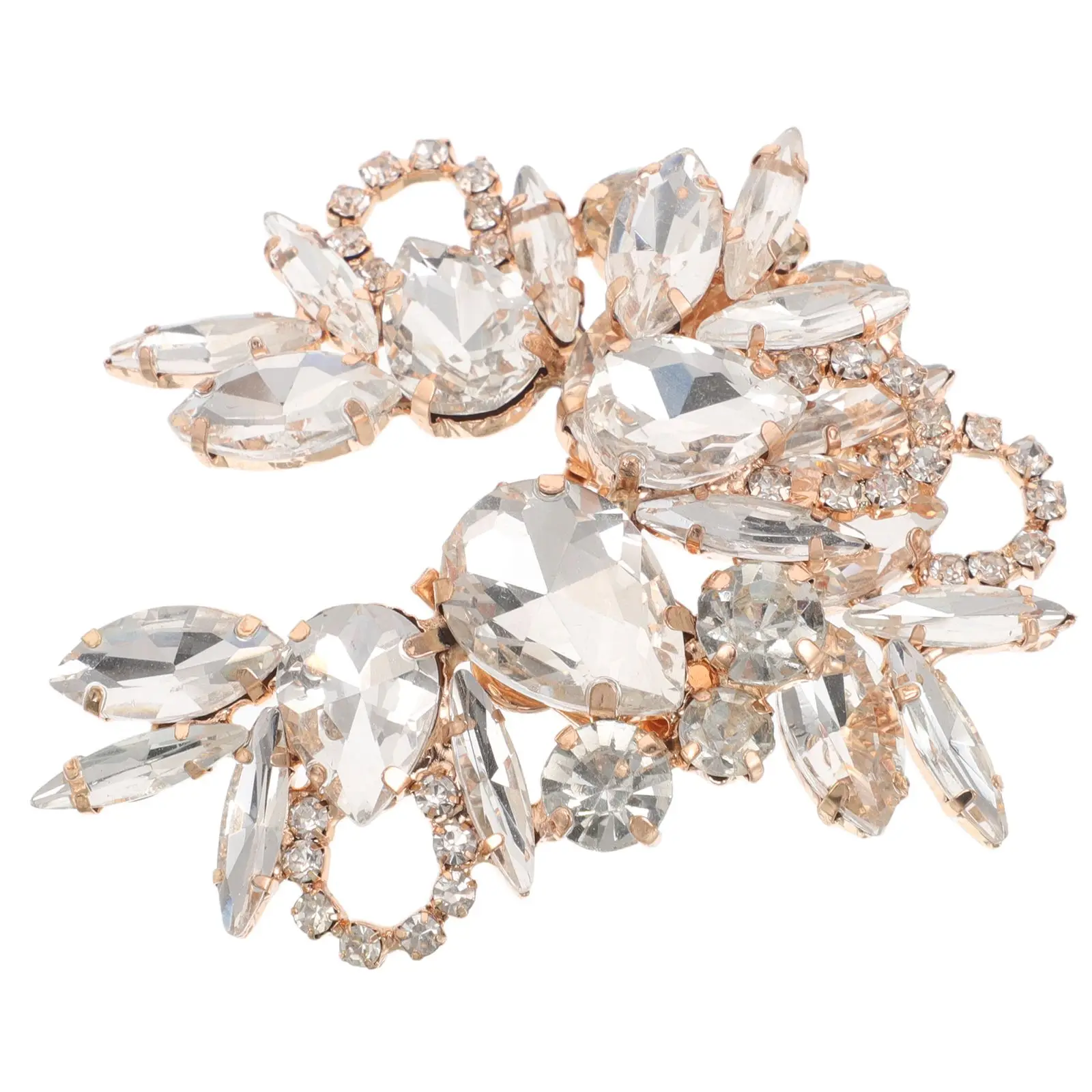 2 Pcs Shoe Brooch Clip High Heels Buckles Clips Rhinestone Golden Rhinestones Removable
2 Pcs Shoe Brooch Clip High Heels Buckles Clips Rhinestone Golden Rhinestones Removable
