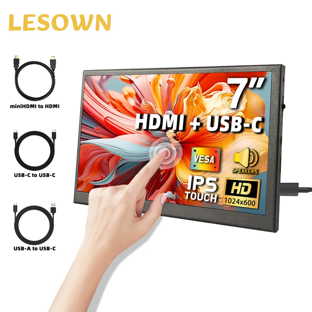 LESOWN 7-дюймовый дополнительный монитор 1024x600, ультратонкая IPS-панель, портативный игровой дисплей, настройка без драйверов для ноутбука, ТВ-приставки, игры
LESOWN 7-дюймовый дополнительный монитор 1024x600, ультратонкая IPS-панель, портативный игровой дисплей, настройка без драйверов для ноутбука, ТВ-приставки, игры