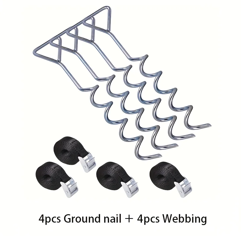 Outdoor trampoline fixing anti-fall camping dog spiral ground stakes spring pet fixed stakes tent spikes
Outdoor trampoline fixing anti-fall camping dog spiral ground stakes spring pet fixed stakes tent spikes