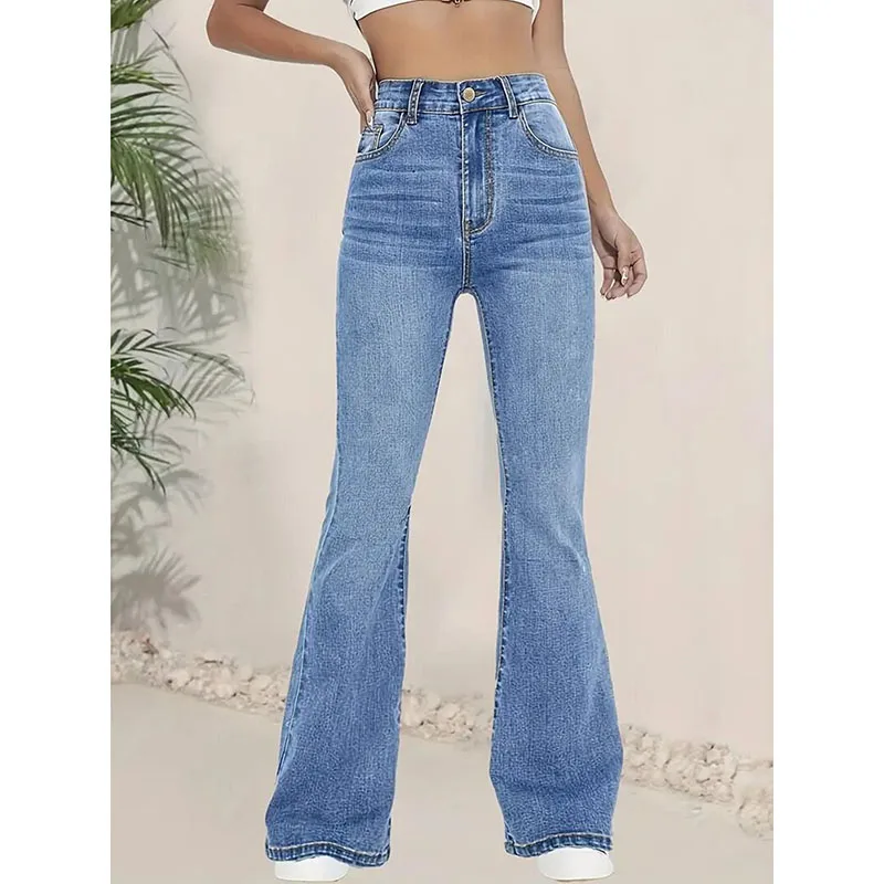 Lady American Trendy High Waist Flared Jeans New Girls Fashion Stretch Pants Women Slim Fit Narrow Straight Leg Denim Trousers
Lady American Trendy High Waist Flared Jeans New Girls Fashion Stretch Pants Women Slim Fit Narrow Straight Leg Denim Trousers