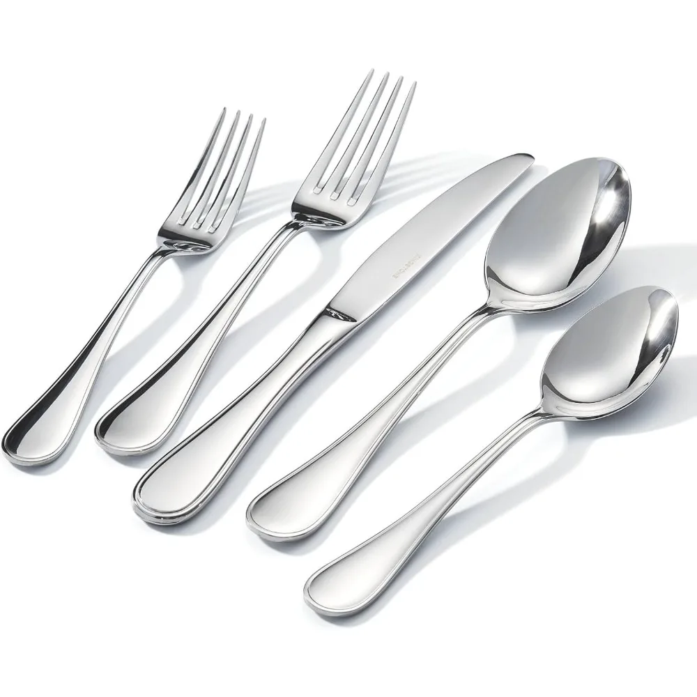 40 Piece Teardrop Silverware Set for 8, 18/10 Stainless Steel Flatware Set, Modern Design Cutlery Set for Home/Hotel/Wedding,Mi
40 Piece Teardrop Silverware Set for 8, 18/10 Stainless Steel Flatware Set, Modern Design Cutlery Set for Home/Hotel/Wedding,Mi