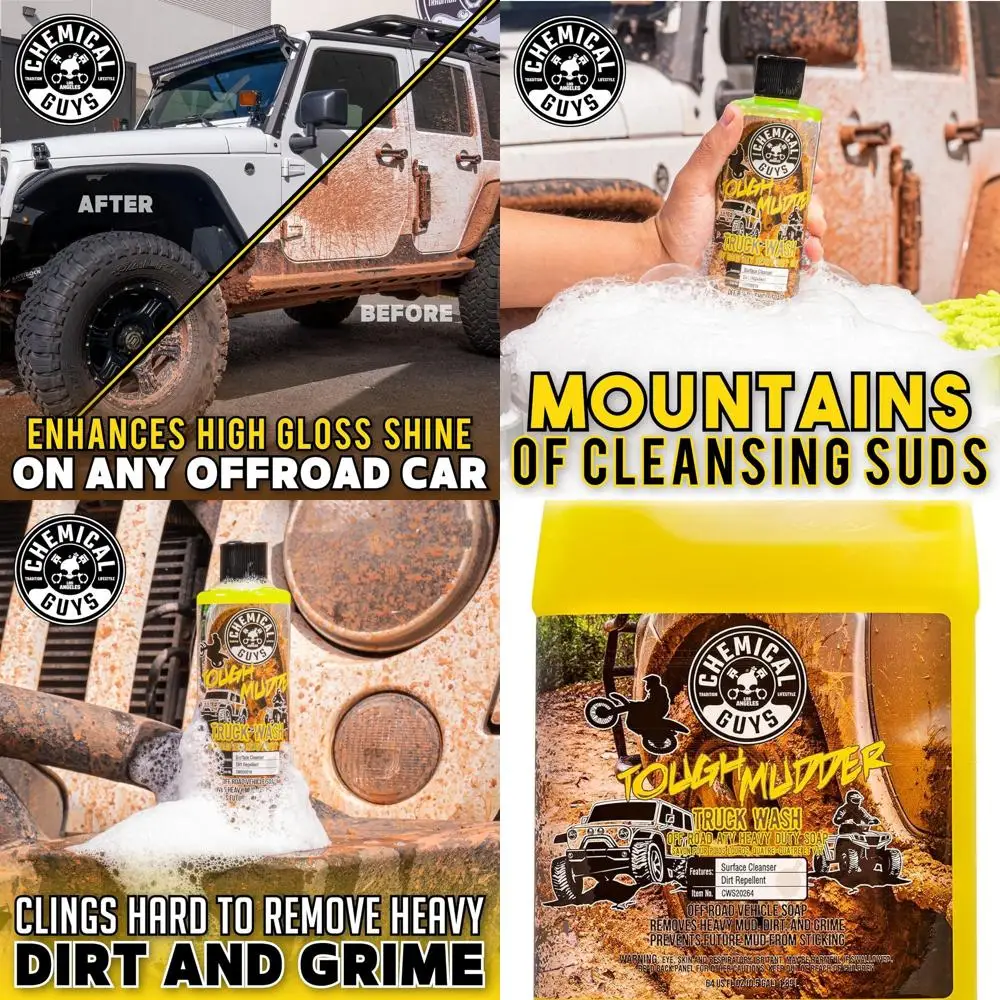 Tough Mudder Foaming Heavy Duty Car Wash Soap - Soap for Foam Cannons, Foam Guns, or Buckets - Safe for Trucks, ATVs, RVs, and O
Tough Mudder Foaming Heavy Duty Car Wash Soap - Soap for Foam Cannons, Foam Guns, or Buckets - Safe for Trucks, ATVs, RVs, and O