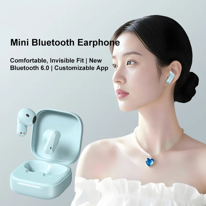 Mini Half In Ear Bluetooth Earphone Support App Noise Reduction IPX7 Waterproof Light Weight Phone Call Listen Music Headset
Mini Half In Ear Bluetooth Earphone Support App Noise Reduction IPX7 Waterproof Light Weight Phone Call Listen Music Headset