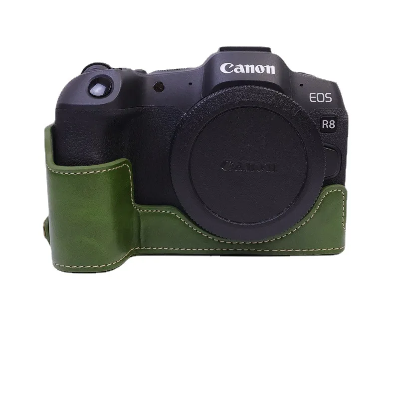 For canoneos R8 camera bag leather case Eos R8 protection half set base Eos R8 shell
For canoneos R8 camera bag leather case Eos R8 protection half set base Eos R8 shell
