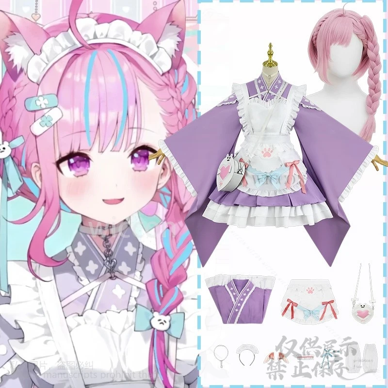 Anime Vtuber Youtuber Cosplay Yuuki Sakuna Costume Japanese Kawaii Jirai Kei Girls Maid Dress Kimomo Lolita Halloween Customized
Anime Vtuber Youtuber Cosplay Yuuki Sakuna Costume Japanese Kawaii Jirai Kei Girls Maid Dress Kimomo Lolita Halloween Customized
