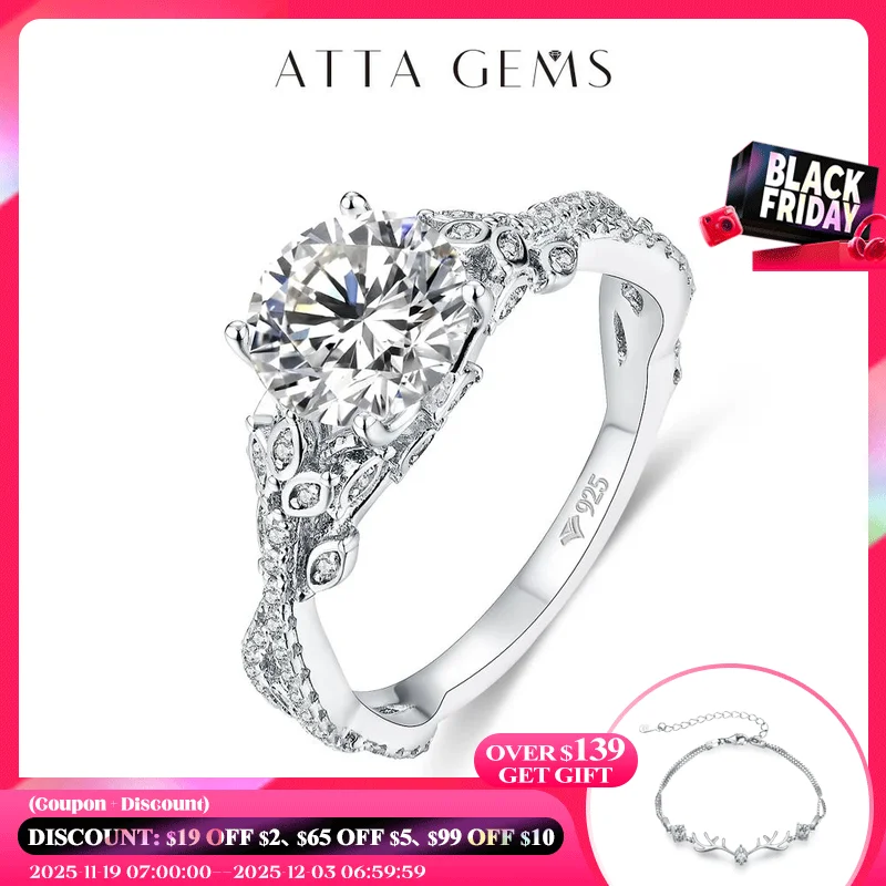 ATTAGEMS 8.0mm Moissanite Rings Round Cut D Color VVS1 S925 Silver White Gold Plated Engagement Wedding Diamonds Rings For Women
ATTAGEMS 8.0mm Moissanite Rings Round Cut D Color VVS1 S925 Silver White Gold Plated Engagement Wedding Diamonds Rings For Women