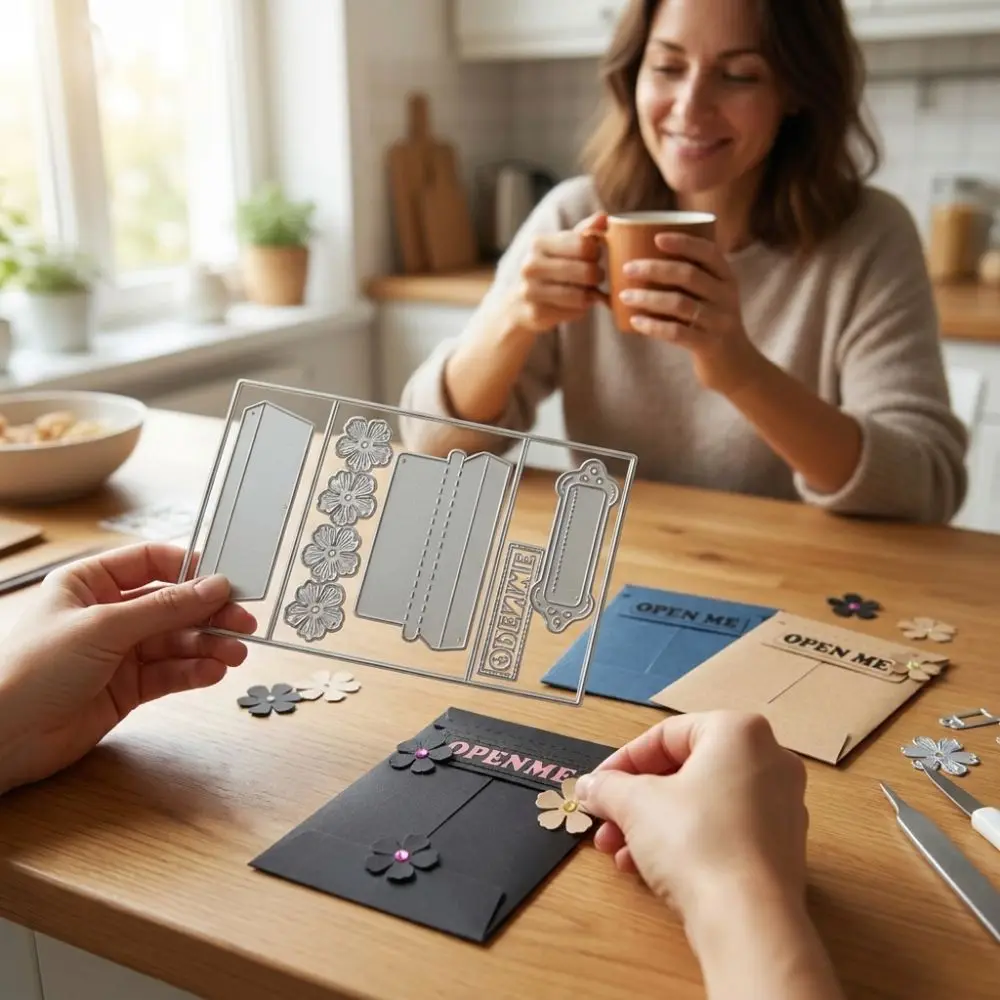 Carbon Steel Mini Envelope Cutting Dies Embossing Etching Smooth Edges Envelope Flower Template Mixed Shapes Precision Cut
Carbon Steel Mini Envelope Cutting Dies Embossing Etching Smooth Edges Envelope Flower Template Mixed Shapes Precision Cut
