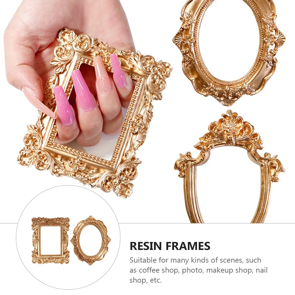 2Pcs Retro Mini Resin Photo Frames European Style Vintage Picture Frame Creative Photo Background Desktop Decoration
2Pcs Retro Mini Resin Photo Frames European Style Vintage Picture Frame Creative Photo Background Desktop Decoration