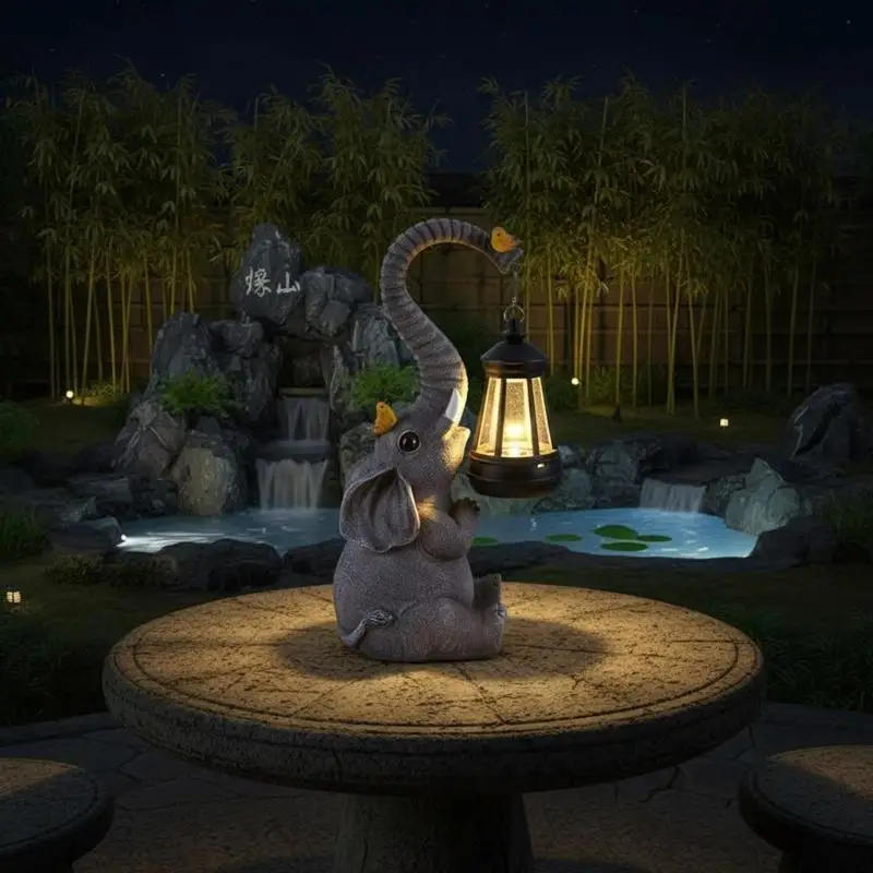 Solar Elephant Garden Statues Outdoor Decoration Resin Elephant Figurine Lights Lawn Ornament For Outdoor Garden Enduring D2RD
Solar Elephant Garden Statues Outdoor Decoration Resin Elephant Figurine Lights Lawn Ornament For Outdoor Garden Enduring D2RD