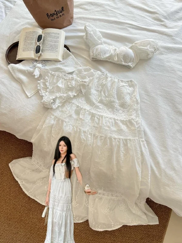 White Moonlight Sexy Bikini Set Beach Vaion One-oulder Tube Top Women's Swimsuit Two-Piece Swimwear Casual Scenarios
White Moonlight Sexy Bikini Set Beach Vaion One-oulder Tube Top Women's Swimsuit Two-Piece Swimwear Casual Scenarios