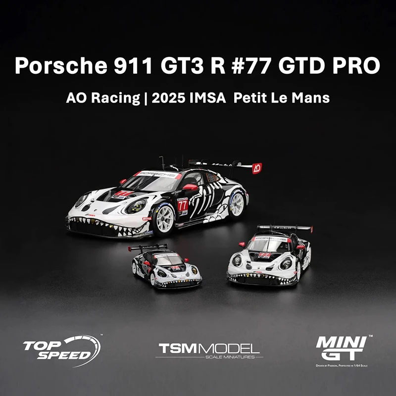 Предпродажа MINIGT 1143 # 77 1:64 Porsche 911 GT3 R AO Racing IMSA Petit Le Mans Skeleton Rexy Хэллоуин Литая под давлением модель автомобиля игрушки
Предпродажа MINIGT 1143 # 77 1:64 Porsche 911 GT3 R AO Racing IMSA Petit Le Mans Skeleton Rexy Хэллоуин Литая под давлением модель автомобиля игрушки