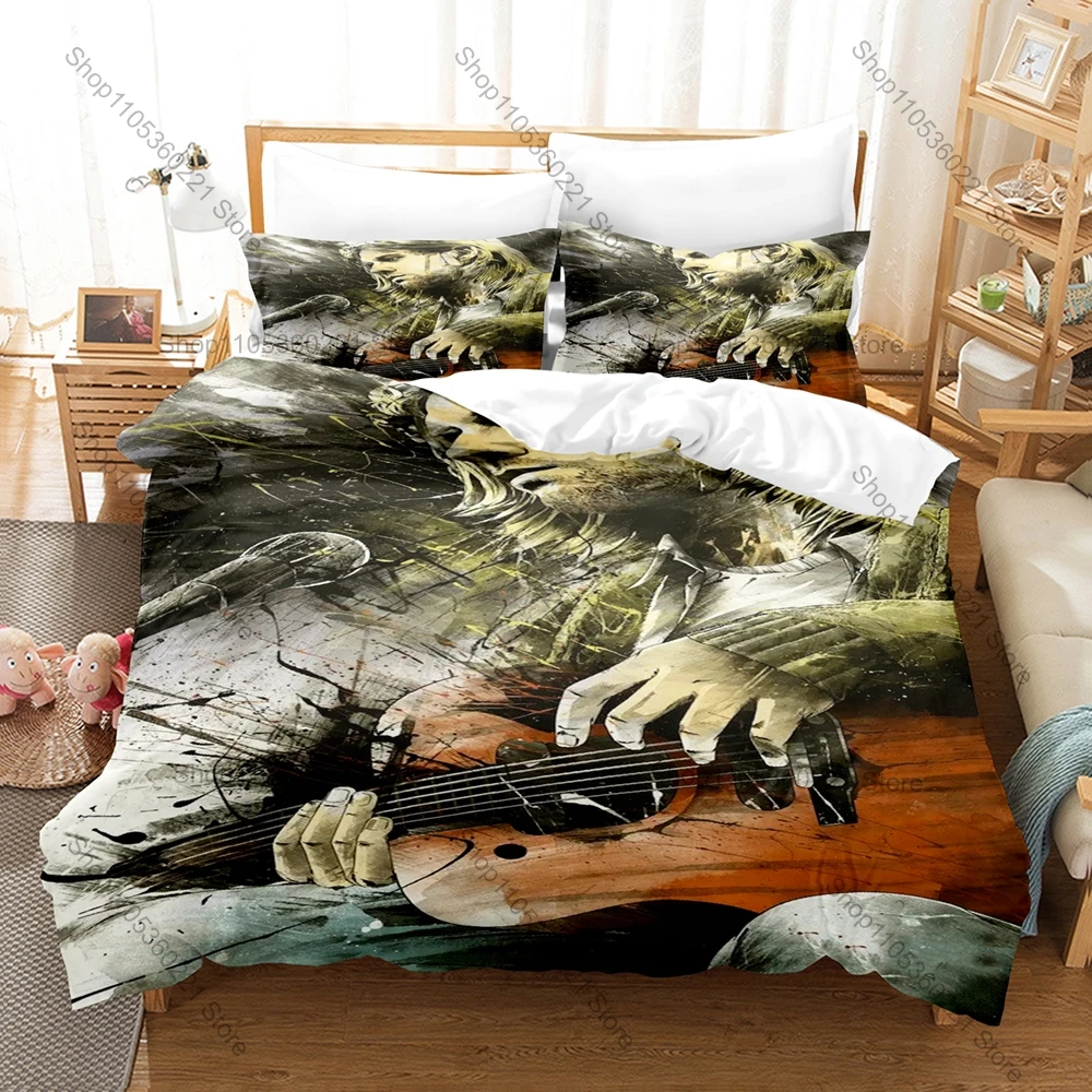 Rock Star Kurt Cobain Bedding Set, Duvet Cover & 2 Pillowcases, Classic Musician Pattern Breathable Fabric All Season Use
Rock Star Kurt Cobain Bedding Set, Duvet Cover & 2 Pillowcases, Classic Musician Pattern Breathable Fabric All Season Use