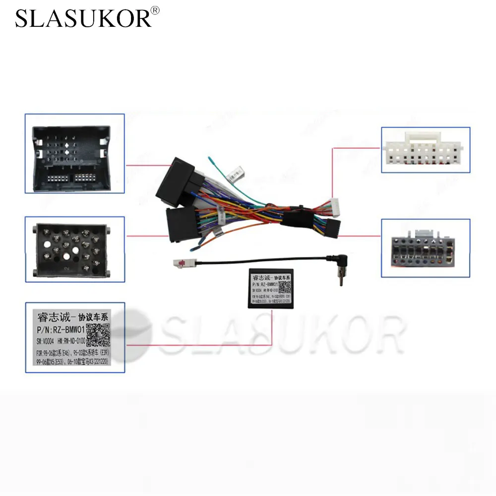 16PIN Car Radio Cable For BWM E39 E46 Canbus Cable Power Wire Cable Android Car
16PIN Car Radio Cable For BWM E39 E46 Canbus Cable Power Wire Cable Android Car
