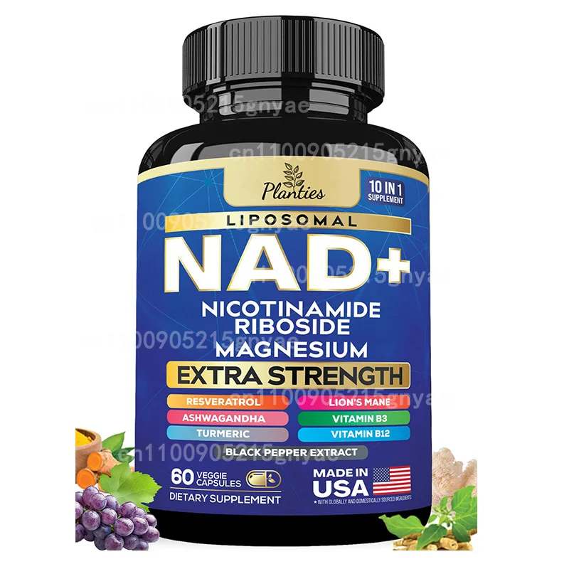 Liposomal Nad+supplement 1200mg Containing Trans Resveratrol, Enhances Energy and Anti-aging Support -60 Softgel Capsules
Liposomal Nad+supplement 1200mg Containing Trans Resveratrol, Enhances Energy and Anti-aging Support -60 Softgel Capsules