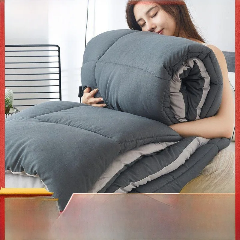 Thickened Winter Quilt Warm Cotton Durable Fiber Filling for Students Use in Dormitory Single Double Size Air Conditioner Quilt
Thickened Winter Quilt Warm Cotton Durable Fiber Filling for Students Use in Dormitory Single Double Size Air Conditioner Quilt
