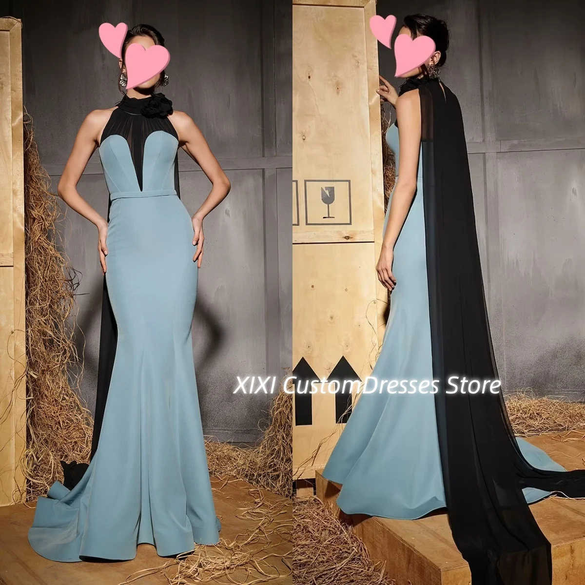 Customize فساتين سهرات Mermaid Halter Floor-Length Dresses For Prom Flowers Sleeveless Zipper Up Dresses For Special Events
Customize فساتين سهرات Mermaid Halter Floor-Length Dresses For Prom Flowers Sleeveless Zipper Up Dresses For Special Events