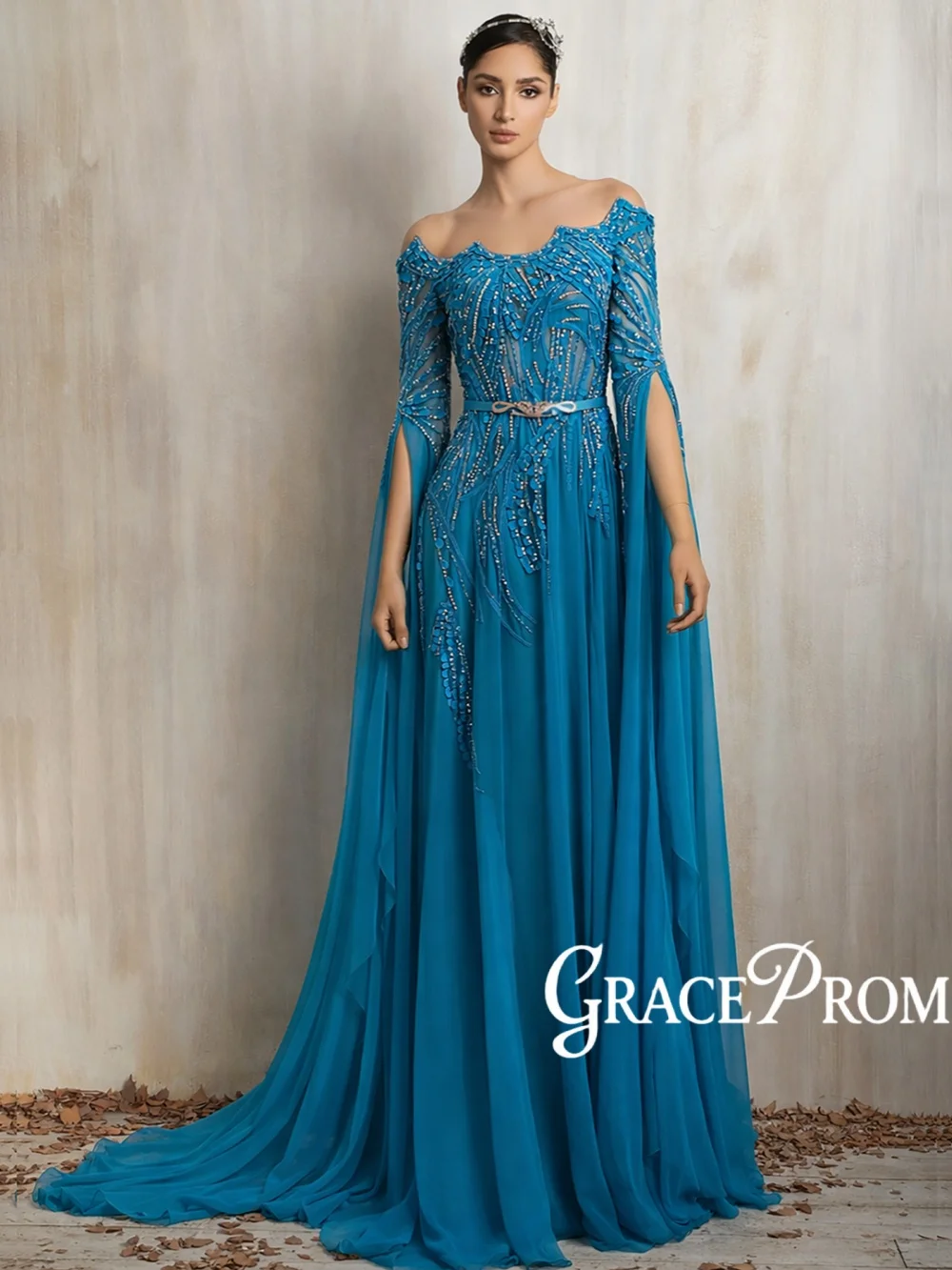New Shinny Beaded Chiffon Evening Dress Elegant Cape Sleeve Mother Of The Bride Dress Customized A-line Long Red Carpet Gowns
New Shinny Beaded Chiffon Evening Dress Elegant Cape Sleeve Mother Of The Bride Dress Customized A-line Long Red Carpet Gowns