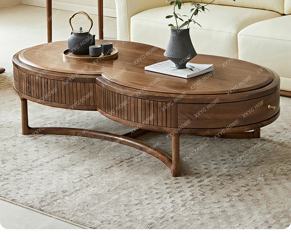 Журнальный столик JJ из черного ореха, простой и стильный, из массива дерева, с функцией хранения, низкий столик для гостиной, домашний журнальный столик.
Журнальный столик JJ из черного ореха, простой и стильный, из массива дерева, с функцией хранения, низкий столик для гостиной, домашний журнальный столик.