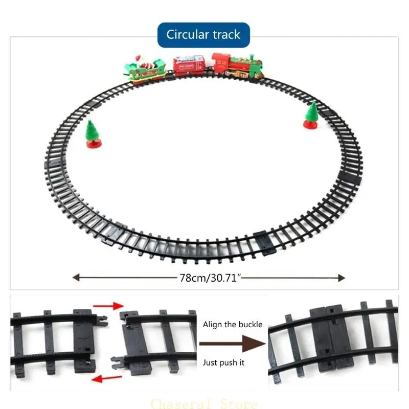E7CE Kids Christmas Train Set Battery Powered Train with Light & Sound Perfect Gift
E7CE Kids Christmas Train Set Battery Powered Train with Light & Sound Perfect Gift