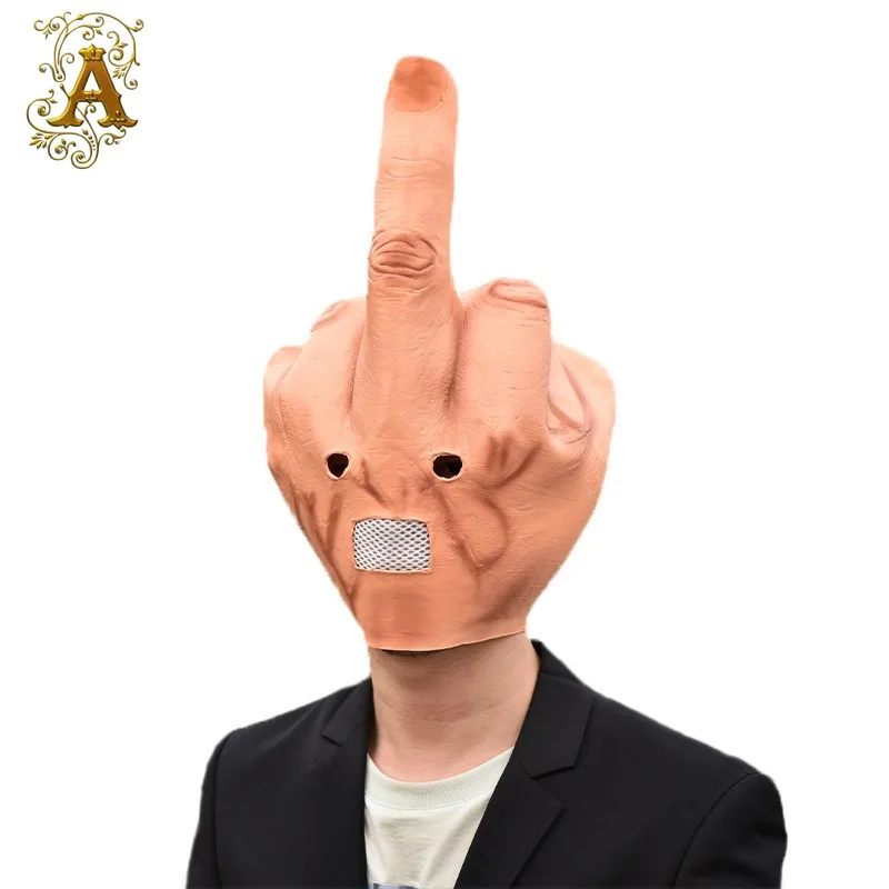 Flip The Bird Latex Mask Secret Room Haunted House Prank Full Head Covering Festival Party Masquerade Wear Cosplay Mask
Flip The Bird Latex Mask Secret Room Haunted House Prank Full Head Covering Festival Party Masquerade Wear Cosplay Mask