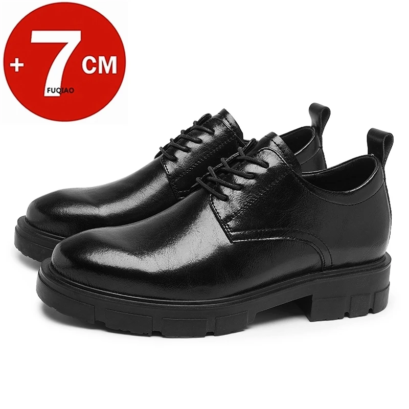 High-Quality Men 7cm Height Increase Genuine Leather Casual Shoes Comfortable Durable Elevator Shoes Business Wedding Oxfords
High-Quality Men 7cm Height Increase Genuine Leather Casual Shoes Comfortable Durable Elevator Shoes Business Wedding Oxfords