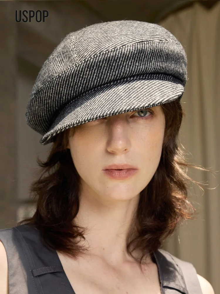 USPOP Women Wool Blend Newsboy Cap Vintage Retro British Style Autumn Winter Painter Beret Hat Classic Flat Cap
USPOP Women Wool Blend Newsboy Cap Vintage Retro British Style Autumn Winter Painter Beret Hat Classic Flat Cap