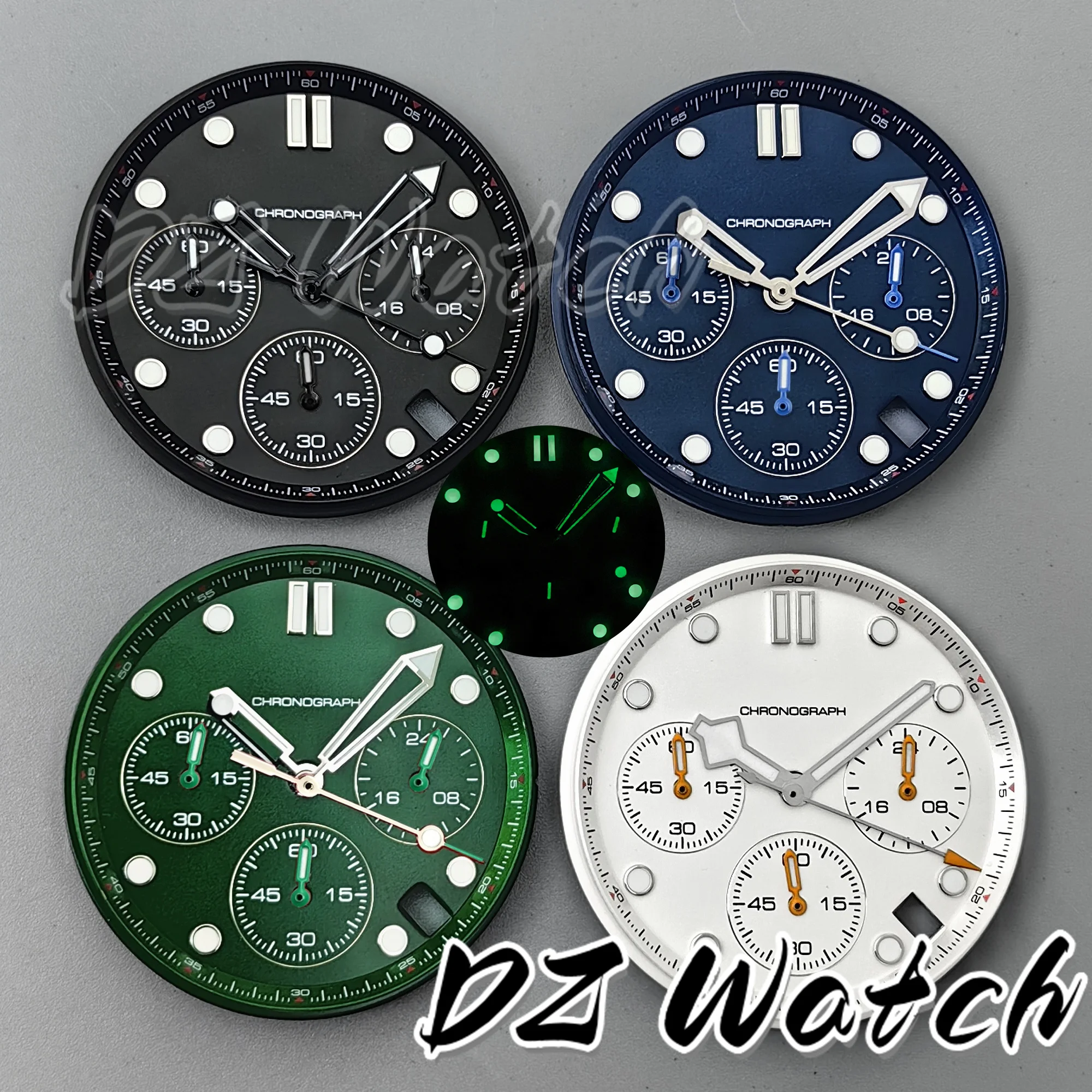 DZ 31 мм VK63 Аксессуары для мужских часов Часть циферблата со стрелками C3 Светящееся 4-часовое окошко даты Подходит для VK63 VK63A Кварцевый механизм
DZ 31 мм VK63 Аксессуары для мужских часов Часть циферблата со стрелками C3 Светящееся 4-часовое окошко даты Подходит для VK63 VK63A Кварцевый механизм