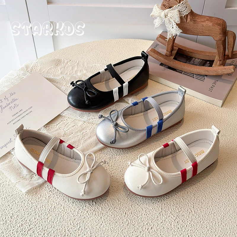 Classic Round Toe Bowknot Elastic Band Ballet Flats Kid Girl Straps Design Leather Ballerina Shoes Baby Child Soft Dress Loafers
Classic Round Toe Bowknot Elastic Band Ballet Flats Kid Girl Straps Design Leather Ballerina Shoes Baby Child Soft Dress Loafers