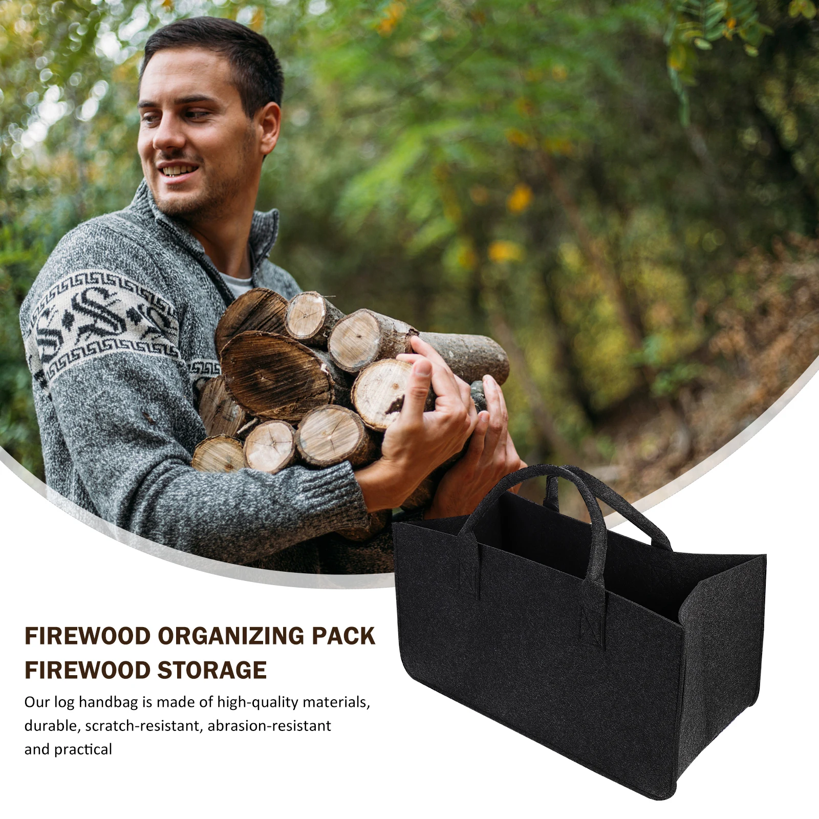 Portable Sorting Bag Felt Material Firewood Log Tote Basket Storage Carrying Lightweight Foldable Camping Outdoor Household
Portable Sorting Bag Felt Material Firewood Log Tote Basket Storage Carrying Lightweight Foldable Camping Outdoor Household