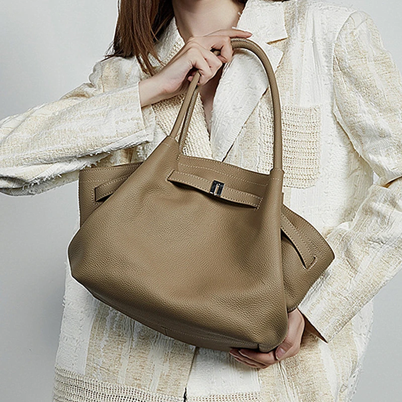 Burminsa Real 100% Genuine Leather Tote Bags For Women 2025 Luxury Designer Underarm Shoulder Bags Big Shopping Ladies Handbags
Burminsa Real 100% Genuine Leather Tote Bags For Women 2025 Luxury Designer Underarm Shoulder Bags Big Shopping Ladies Handbags