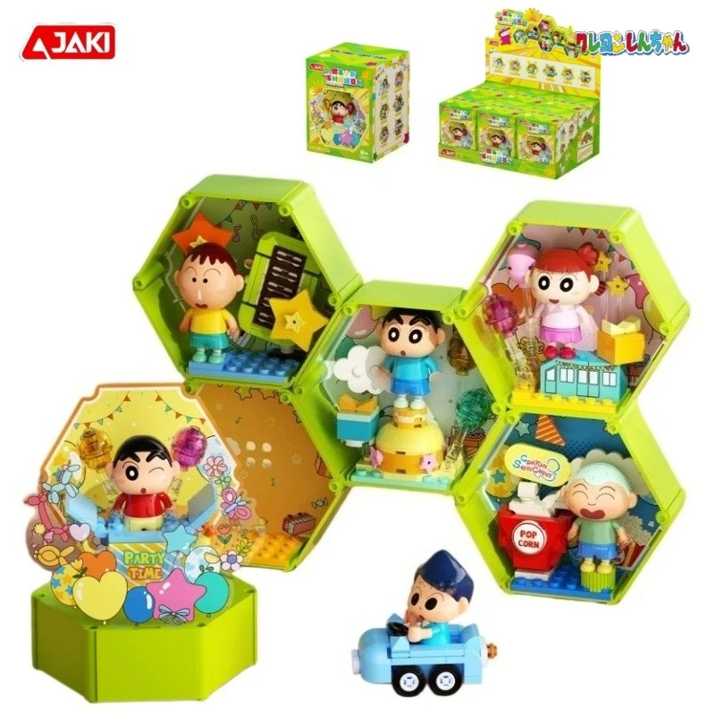 JAKI Crayon Shin-chan Party Jar Series Building Blocks Biscuit Box Assembly Model Anime Character Ornament Toys Gifts
JAKI Crayon Shin-chan Party Jar Series Building Blocks Biscuit Box Assembly Model Anime Character Ornament Toys Gifts