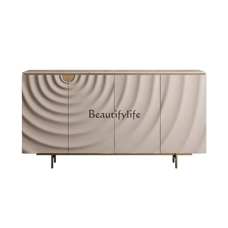 Villa luxury stone dining side cabinet modern simple living room wall storage household storage wine cabinet
Villa luxury stone dining side cabinet modern simple living room wall storage household storage wine cabinet