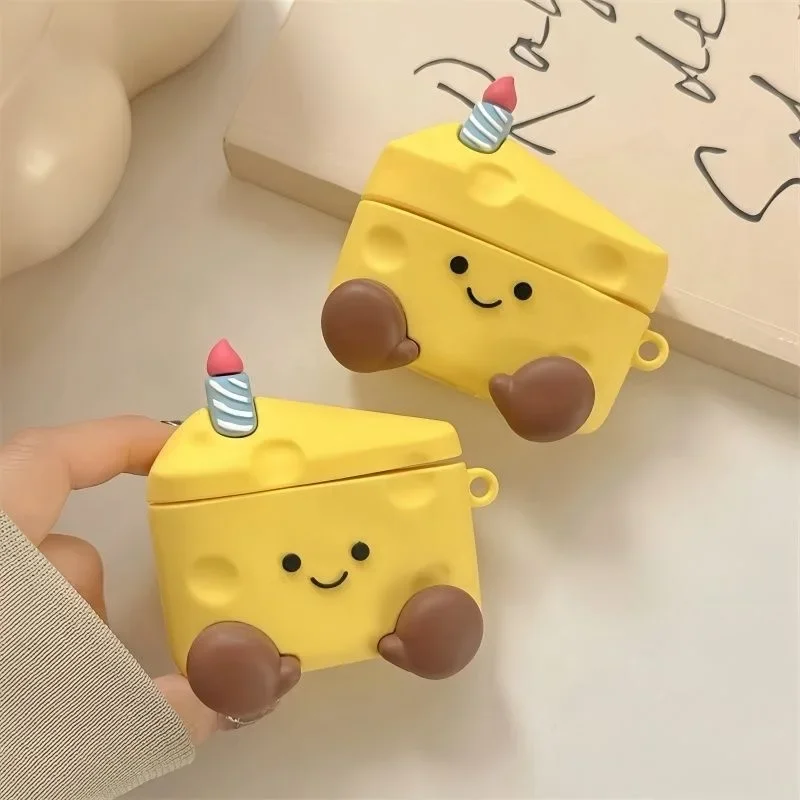 For AirPods 4 3 2 1 Pro Pro2 Earphone Case 3D Cheese Cake Cartoon So Cute Silicone Protective Headphone Box With Pendant Cover
For AirPods 4 3 2 1 Pro Pro2 Earphone Case 3D Cheese Cake Cartoon So Cute Silicone Protective Headphone Box With Pendant Cover