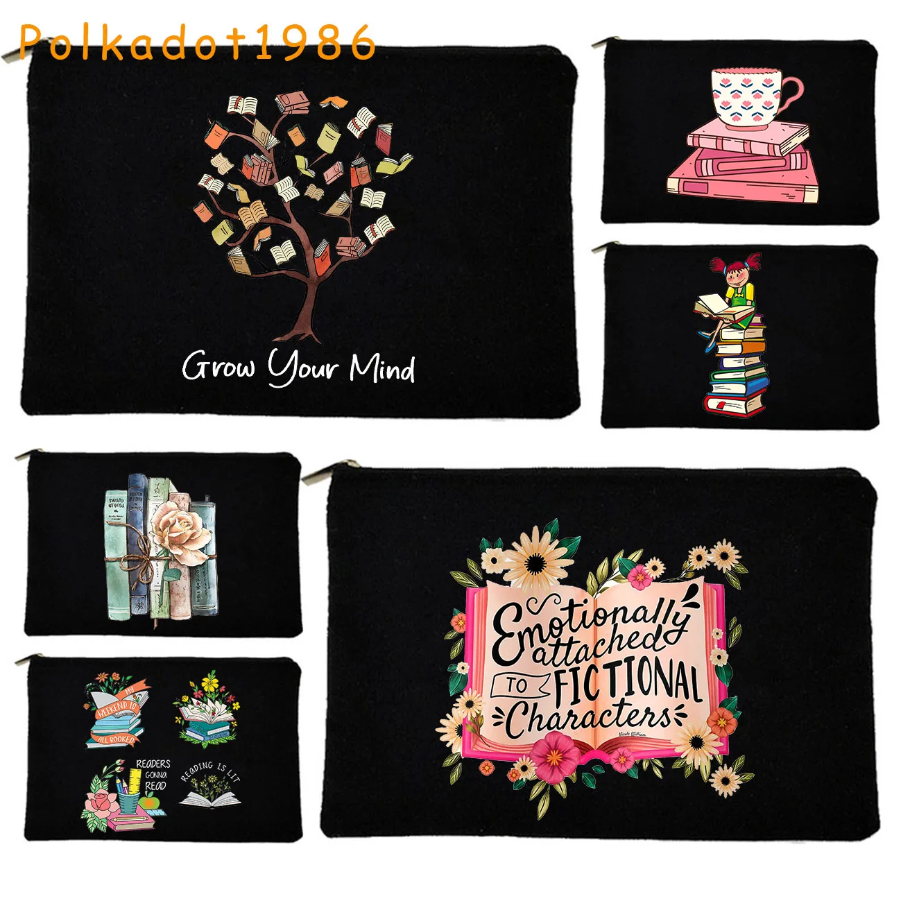 Colorful Floral Bookstack ALICE Cup Reading Books Lover Gifts Bookish Canvas Cosmetic Bags Makeup Bags Pencil Case Zipper Pouch
Colorful Floral Bookstack ALICE Cup Reading Books Lover Gifts Bookish Canvas Cosmetic Bags Makeup Bags Pencil Case Zipper Pouch