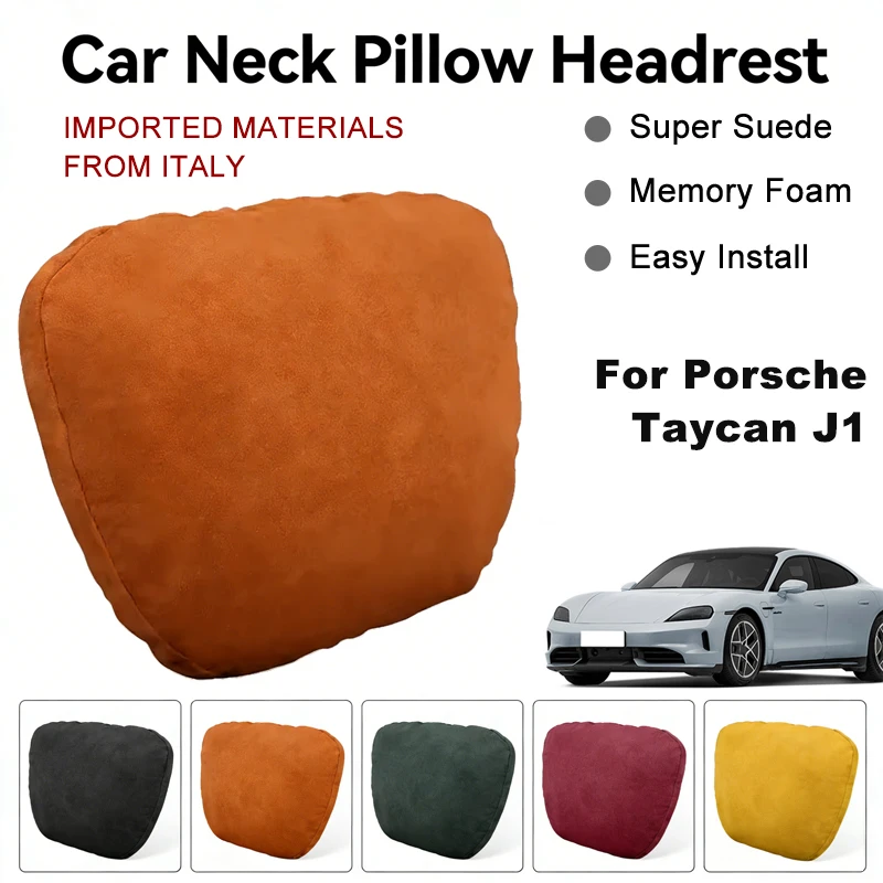 Italy Suede Car Neck Rest Pillow For Porsche Taycan J1 Seat Head Neck Support Cushion Auto Interior Accessories
Italy Suede Car Neck Rest Pillow For Porsche Taycan J1 Seat Head Neck Support Cushion Auto Interior Accessories