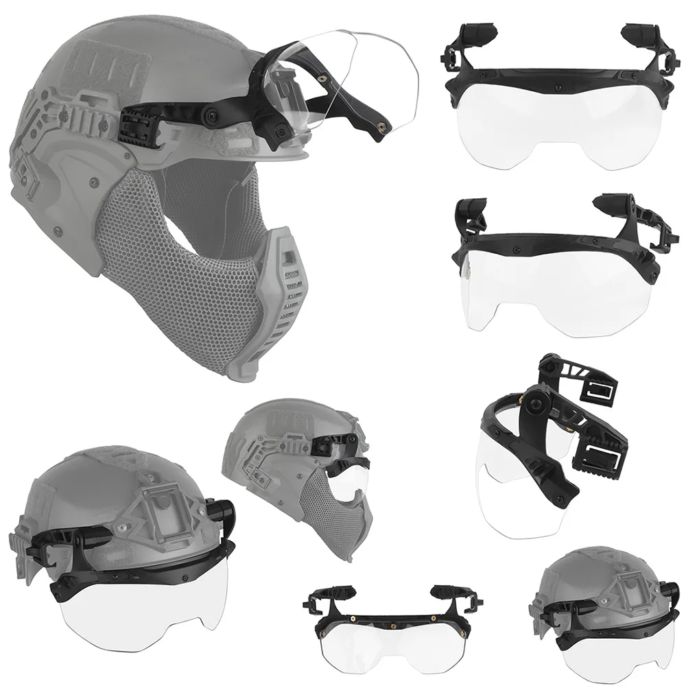 Уличный тактический регулируемый тактический шлем, откидные очки, Wendy Helmet 3,0, ветрозащитный противотуманный шлем CS, защитные очки для игр
Уличный тактический регулируемый тактический шлем, откидные очки, Wendy Helmet 3,0, ветрозащитный противотуманный шлем CS, защитные очки для игр