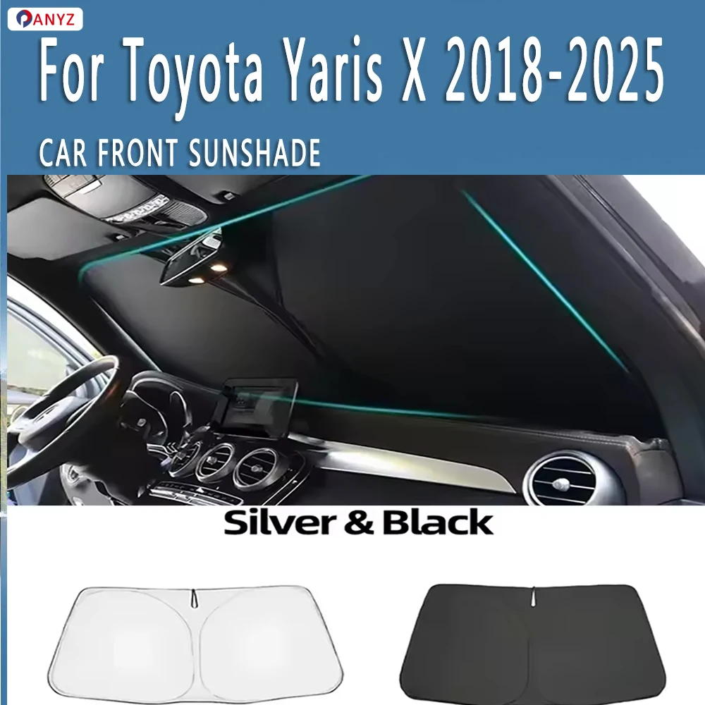 Car Front Windshield Sunshade Heat Insulation Sun Visor Summer Auto Accessories For Toyota Yaris X 2018-2025 2019 2020 2021 2022
Car Front Windshield Sunshade Heat Insulation Sun Visor Summer Auto Accessories For Toyota Yaris X 2018-2025 2019 2020 2021 2022