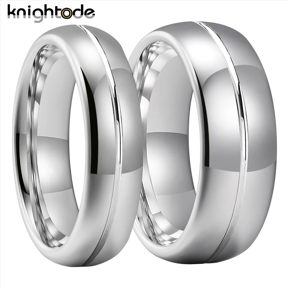 6/8mm Width,Mens Women Tungsten Carbide Wedding Band With Groove Design, Dome Brushed/Polished Finish Simple Rings Comfort Fit
6/8mm Width,Mens Women Tungsten Carbide Wedding Band With Groove Design, Dome Brushed/Polished Finish Simple Rings Comfort Fit